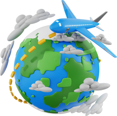 3d render icon Travel Agency